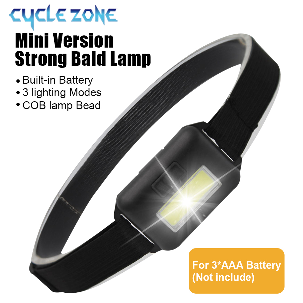 Outdoor Adventure Zone - Lampu depan COB portabel Mini, lampu