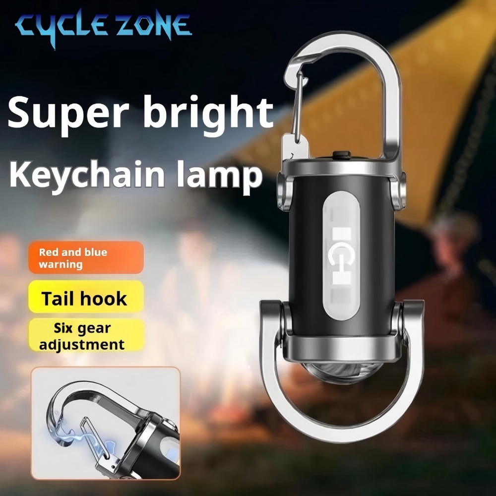 Outdoor Adventure Zone - Lampu Gantungan Kunci LED Mini Lampu