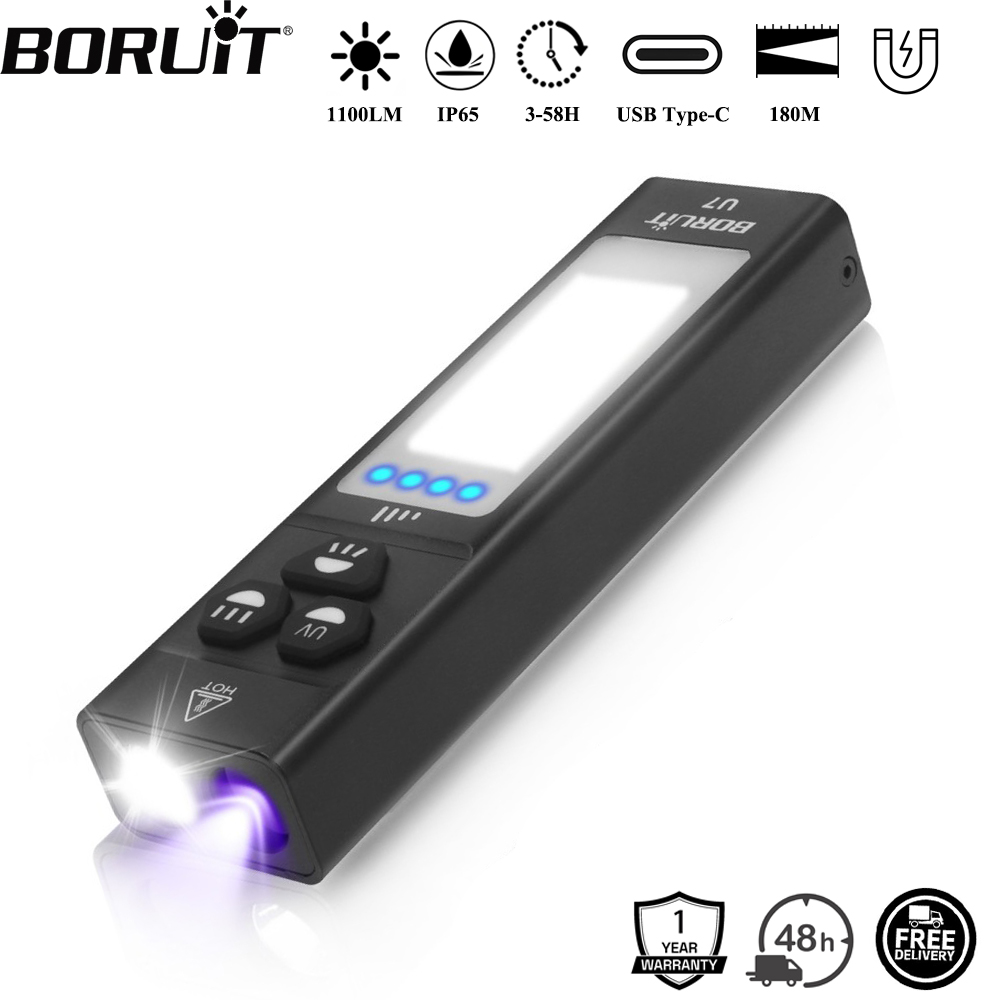 Outdoor Adventure Camp - BORUiT U7 Senter LED UV EDC