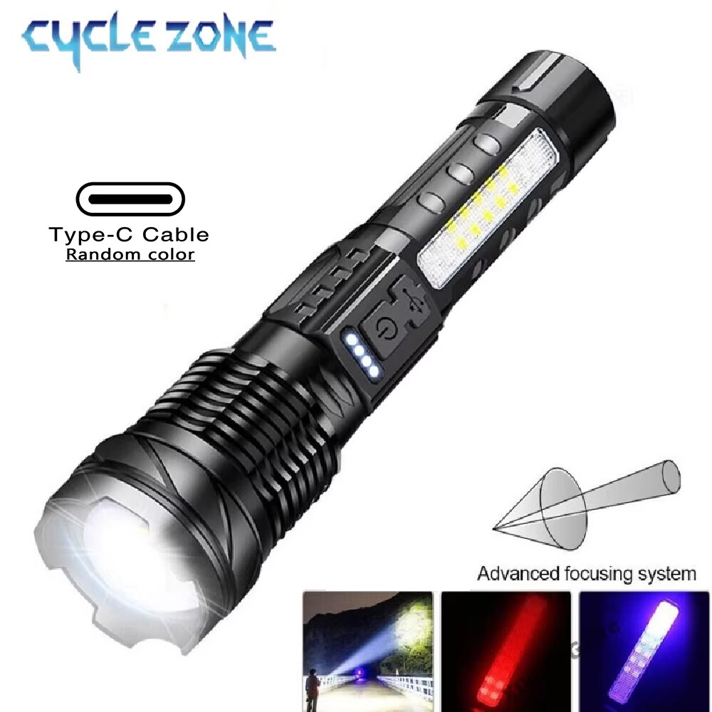 Outdoor Adventure Zone - Senter XHP50 Senter yang Dapat Diperbesar