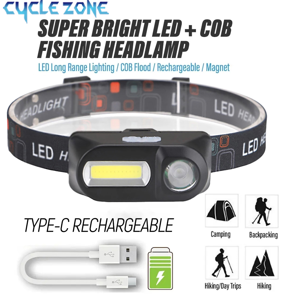Outdoor Adventure Zone - XPE + COB lampu depan Mini,