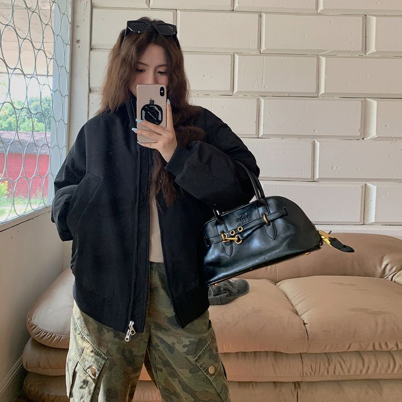 Outdoor Adventure Quilt - Jaket Bomber Wanita Jaket Dua Sisi