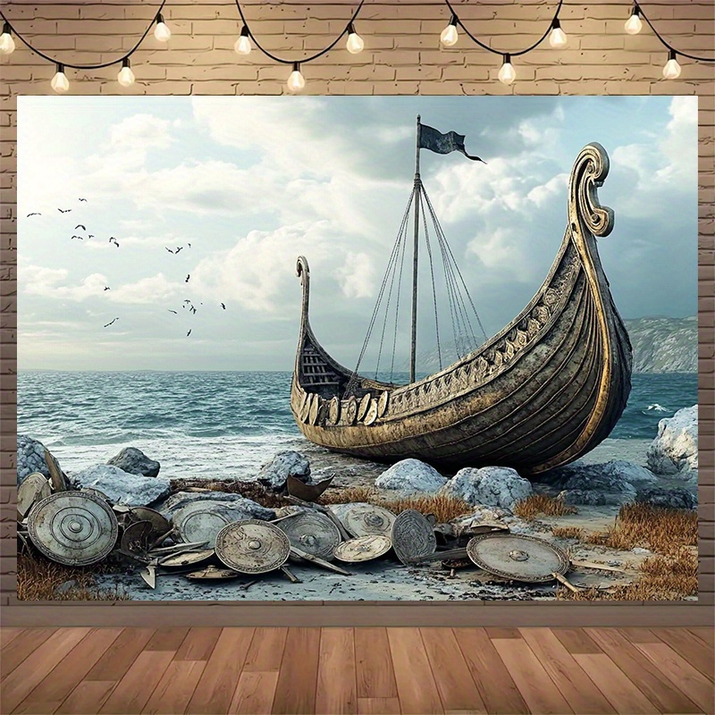 Outdoor Adventure Background - Latar belakang fotografi petualangan Viking besar