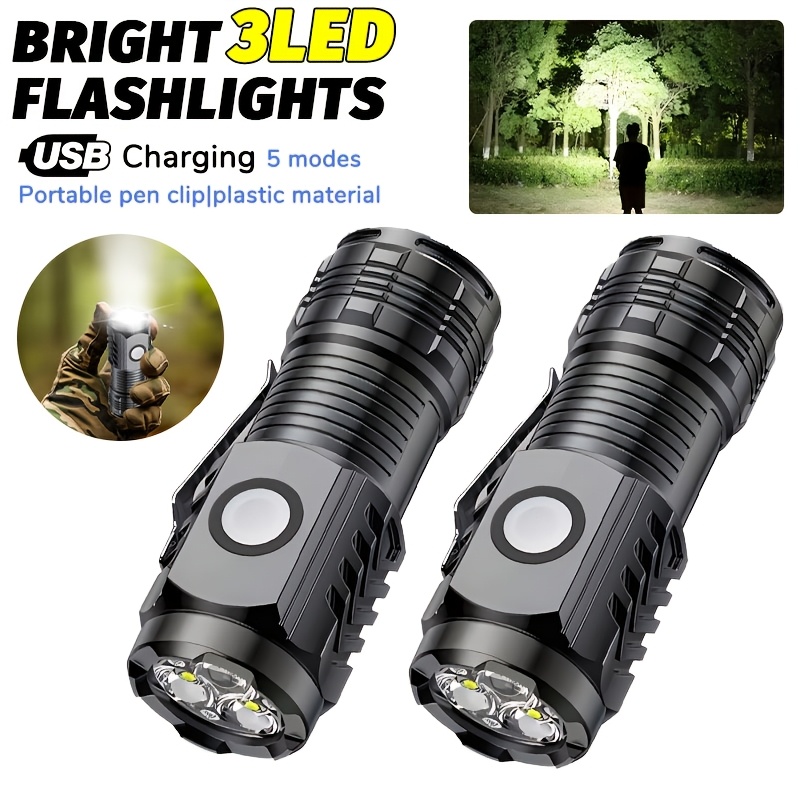 Outdoor Adventure Camp - Senter LED Mini Portabel, Senter Genggam
