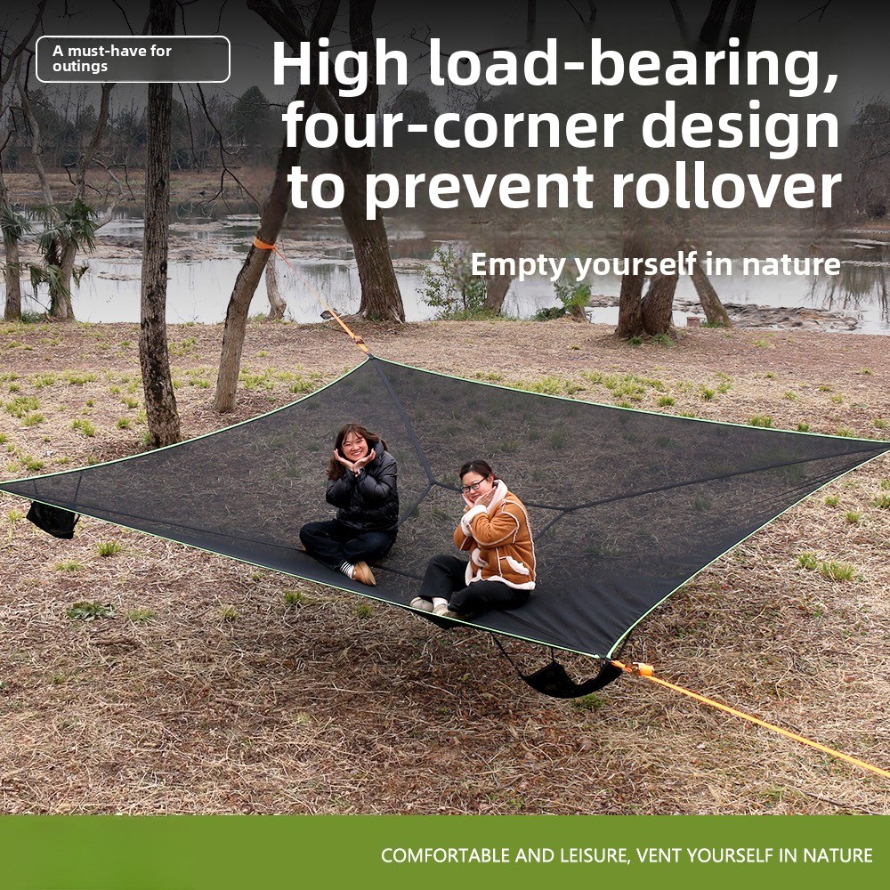 Outdoor Adventure Tent - Hammock Camping Gantung Empat Sudut Portabel,