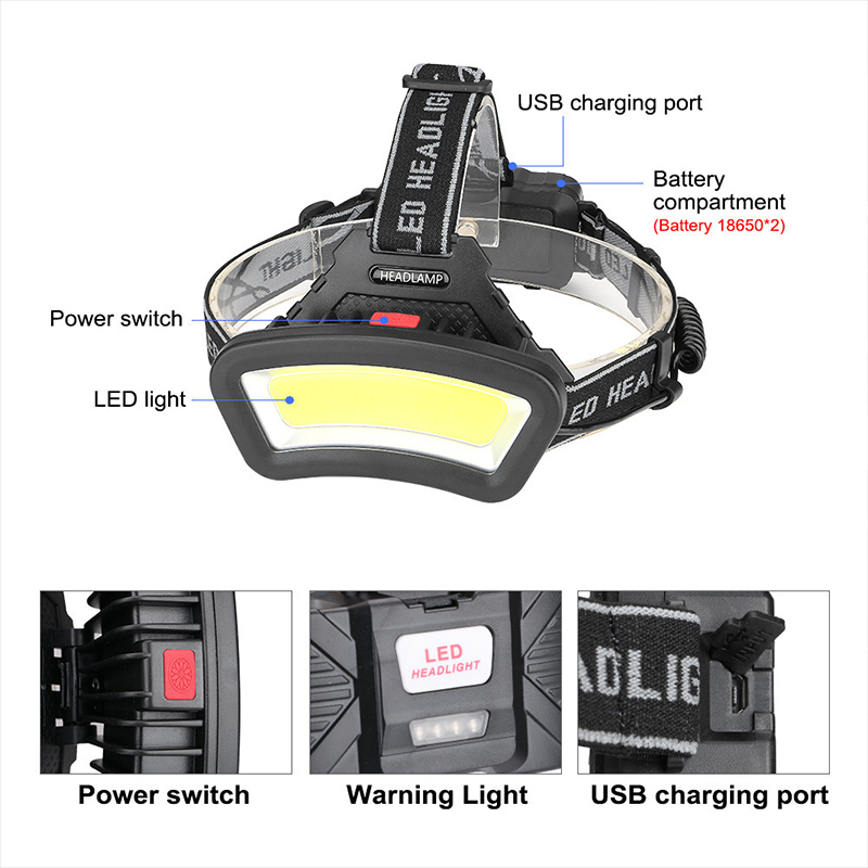 Lampu besar LED COB, lampu dep - Outdoor Adventure Zone ulasan dan harga