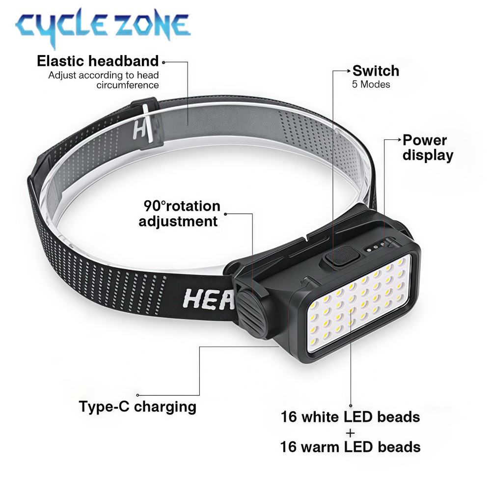 Lampu depan isi ulang, dengan  - Outdoor Adventure Zone ulasan dan harga