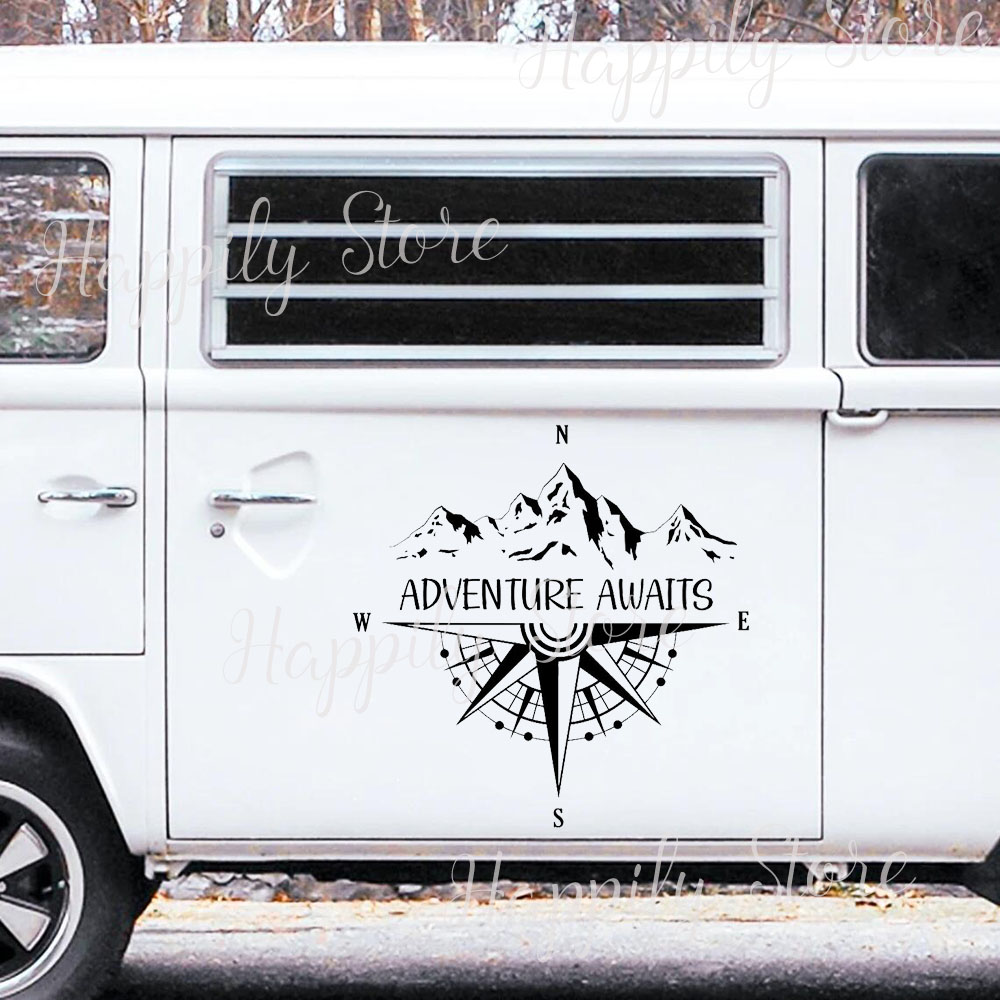 Stiker Campervan Petualangan M - Outdoor Adventure Ideas ulasan dan harga