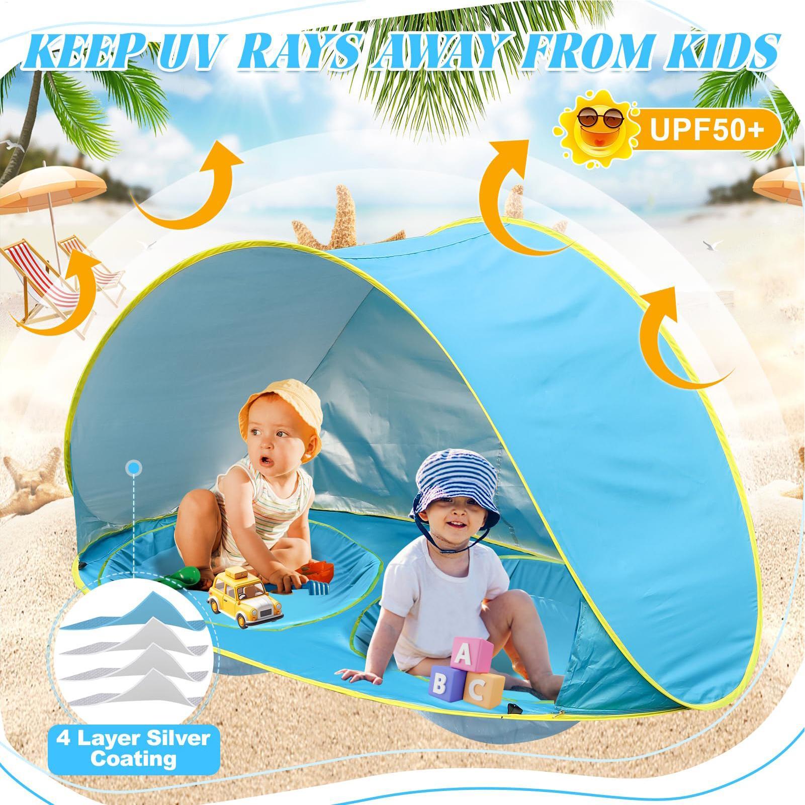 Tenda Pantai Anak dengan Kolam - Outdoor Adventure Tent ulasan dan harga