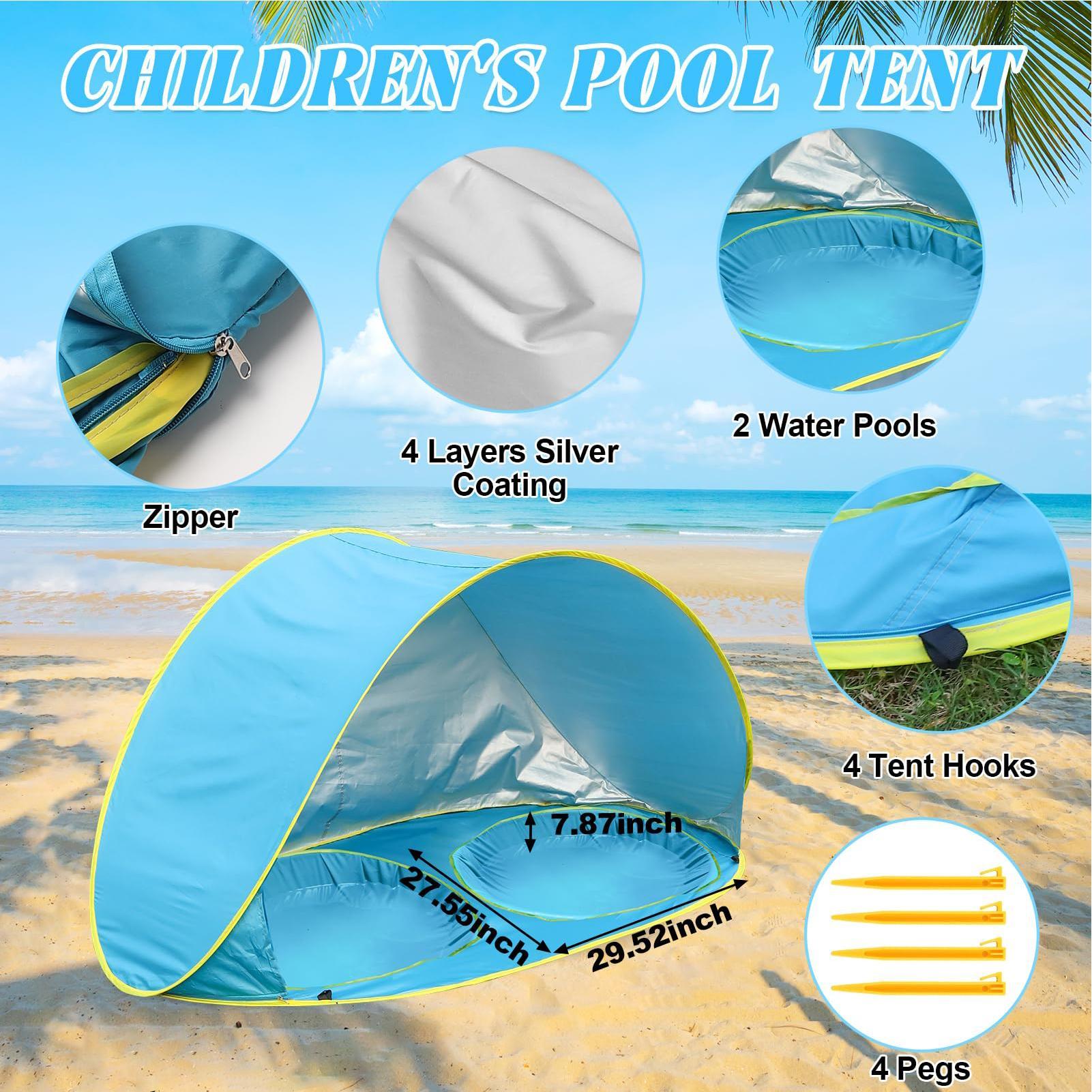 Tenda Pantai Anak dengan Kolam - Outdoor Adventure Tent ulasan dan harga