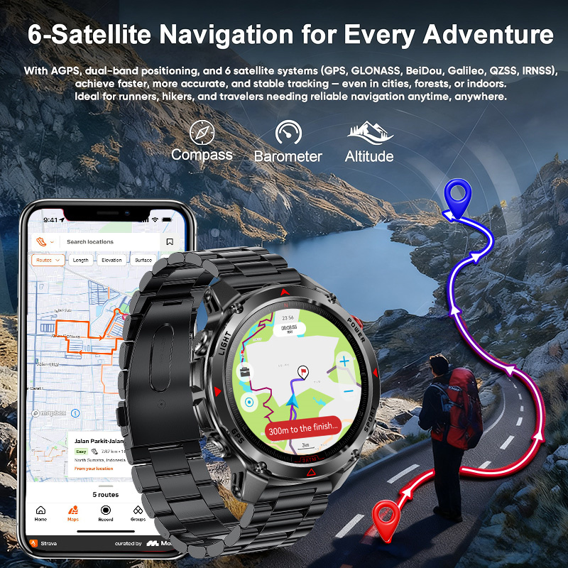 Jam Tangan Pintar Militer GPS  - Outdoor Adventure Zone ulasan dan harga