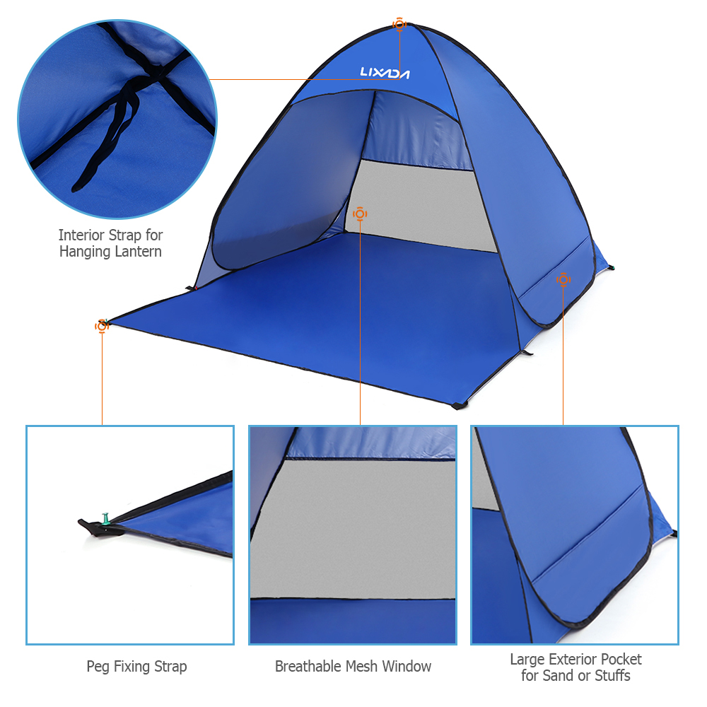 Lixada tenda memancing otomati - Outdoor Adventure Tent ulasan dan harga