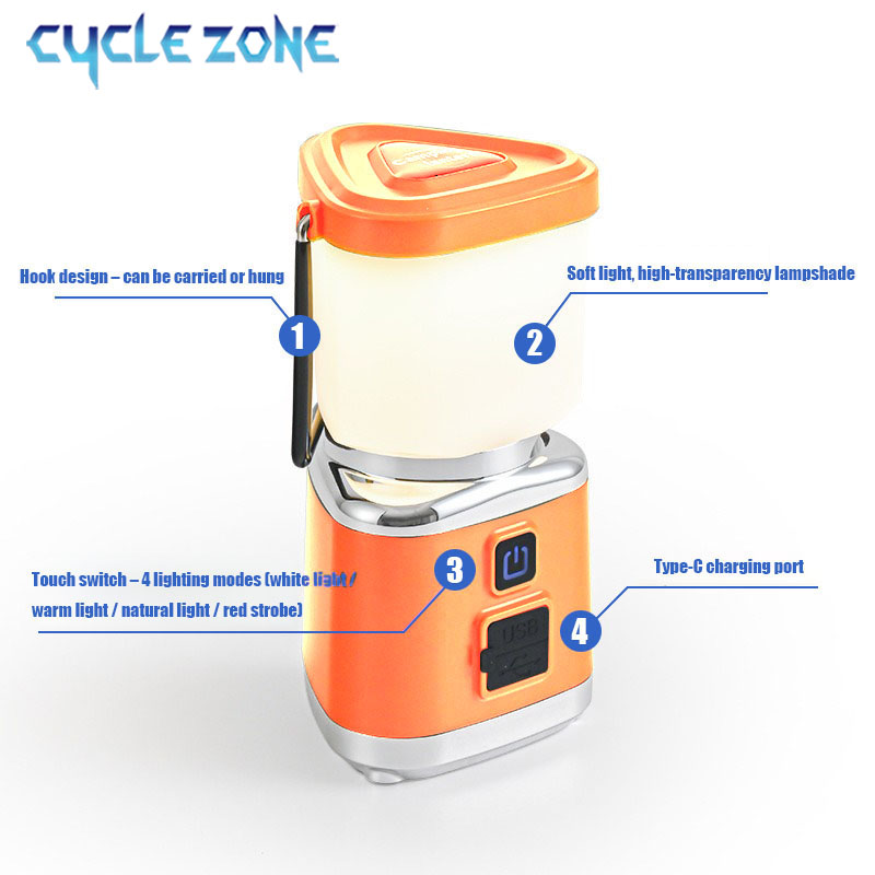 Lampu Kemah Portabel TYPE-C La - Outdoor Adventure Zone ulasan dan harga