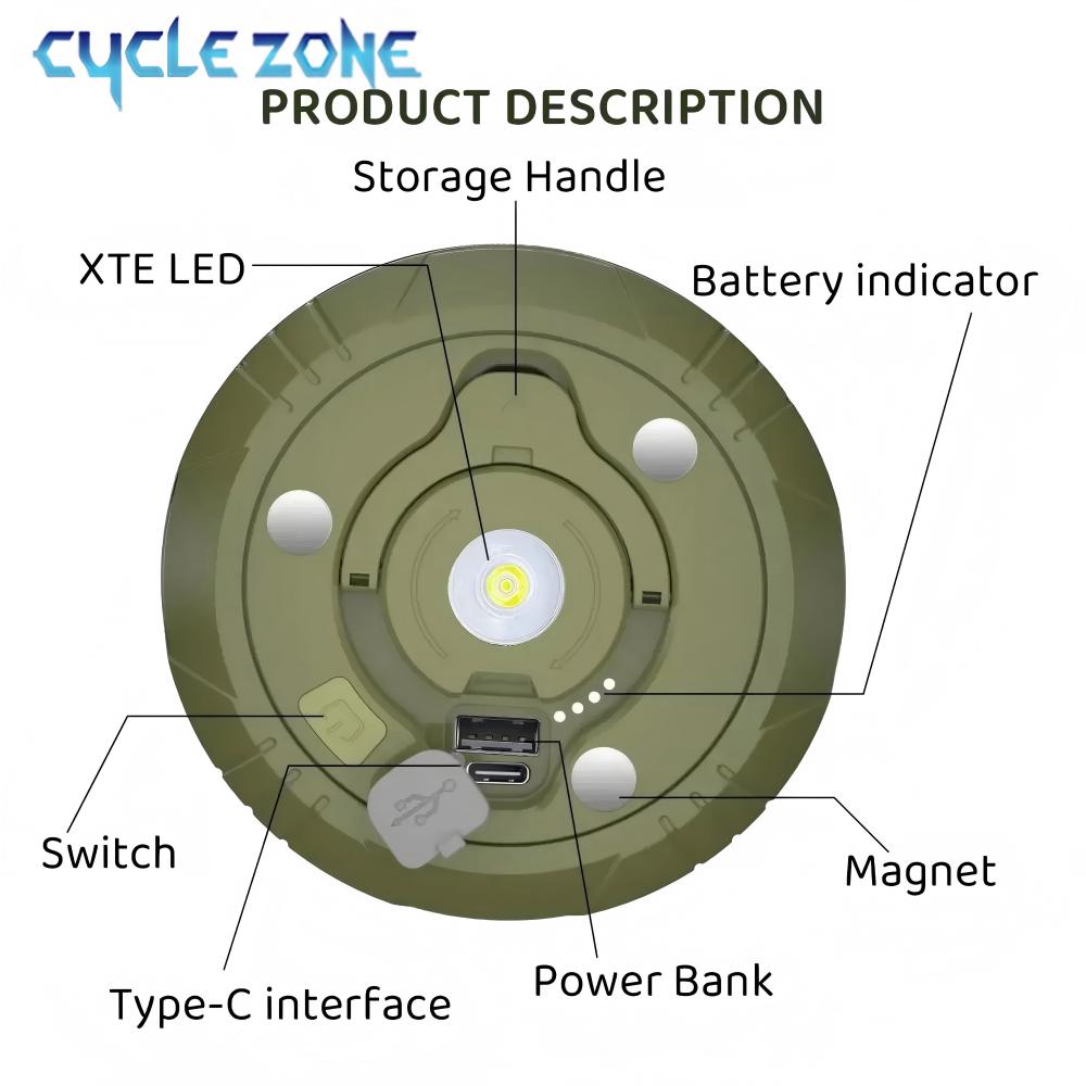 Lampu Kemah LED dengan Lampu G - Outdoor Adventure Zone ulasan dan harga
