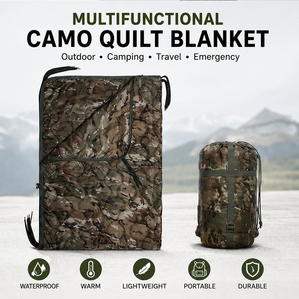 Selimut Camping Kamuflase deng - Outdoor Adventure Quilt ulasan dan harga