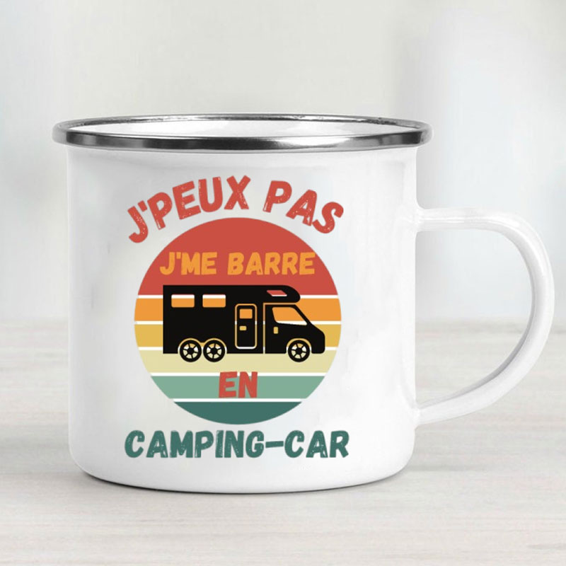 Mug Enamel Mobil Berkemah Petu - Outdoor Adventure Ideas ulasan dan harga
