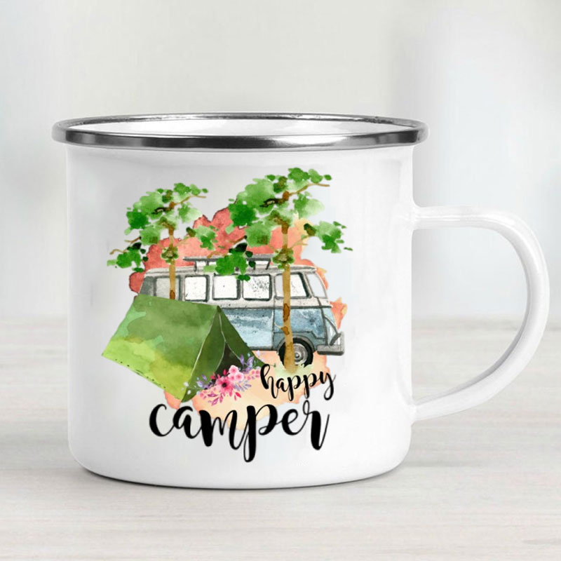 Mug Enamel Mobil Berkemah Petu - Outdoor Adventure Ideas ulasan dan harga