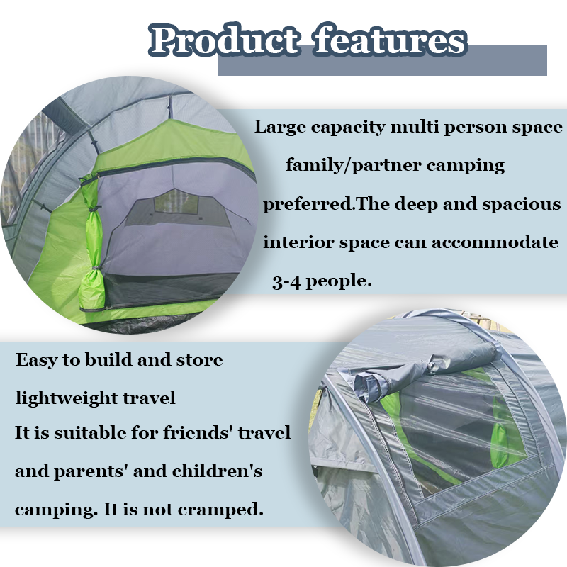 Tenda Terowongan Portabel Luas - Outdoor Adventure Group ulasan dan harga