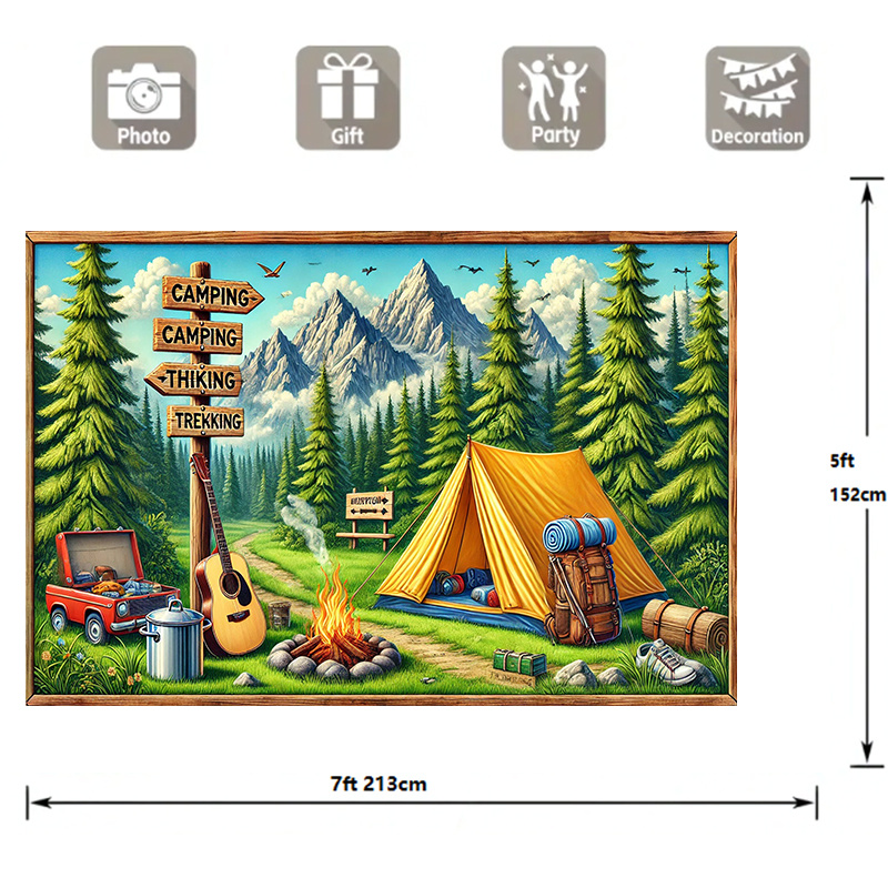 1 latar belakang berkemah dan  - Outdoor Adventure Background ulasan dan harga