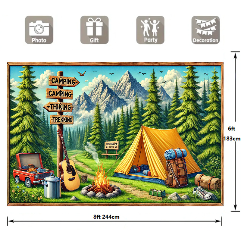 1 latar belakang berkemah dan  - Outdoor Adventure Background ulasan dan harga