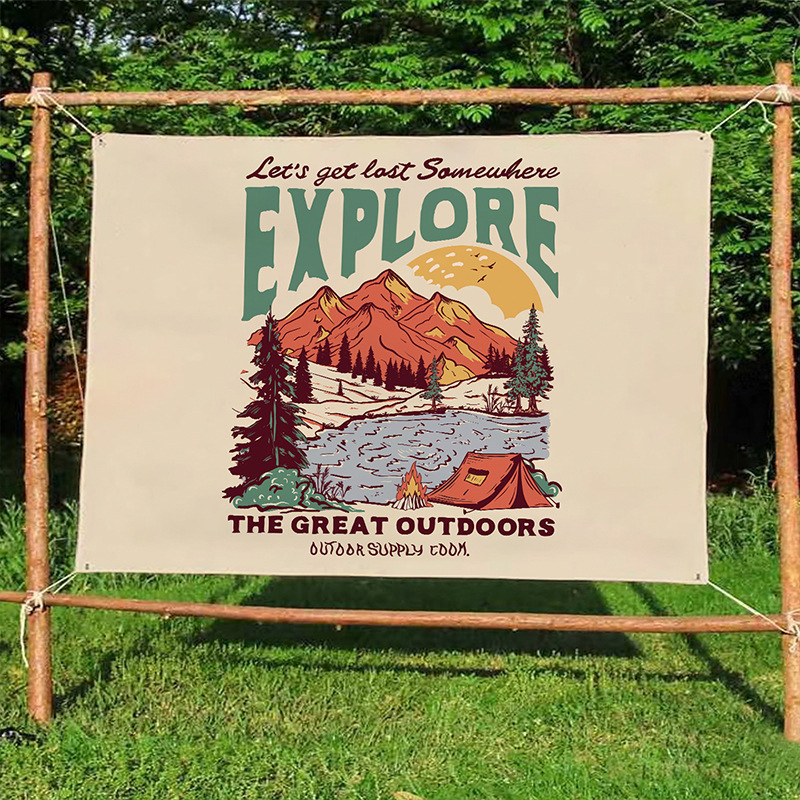 Tapestry Petualangan Vintage u - Outdoor Adventure Background ulasan dan harga