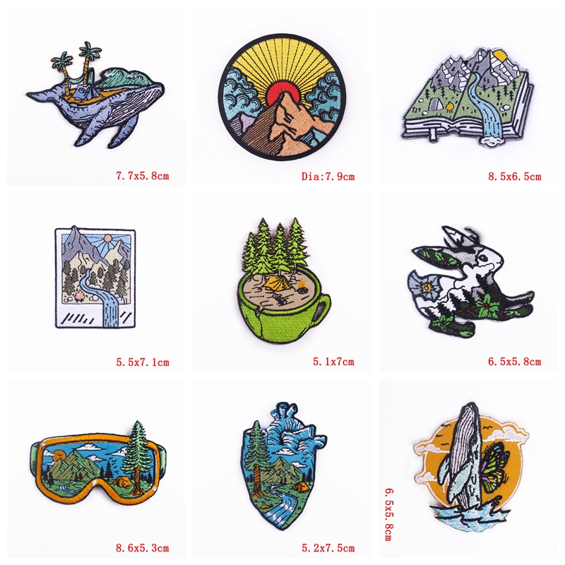 10 Buah/Lot Patch Petualangan  - Outdoor Adventure And Travel Show ulasan dan harga